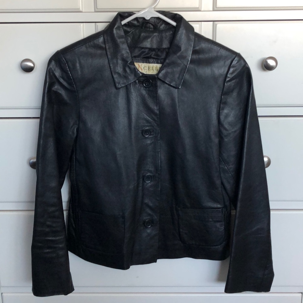 Leather Jacket Petite Small